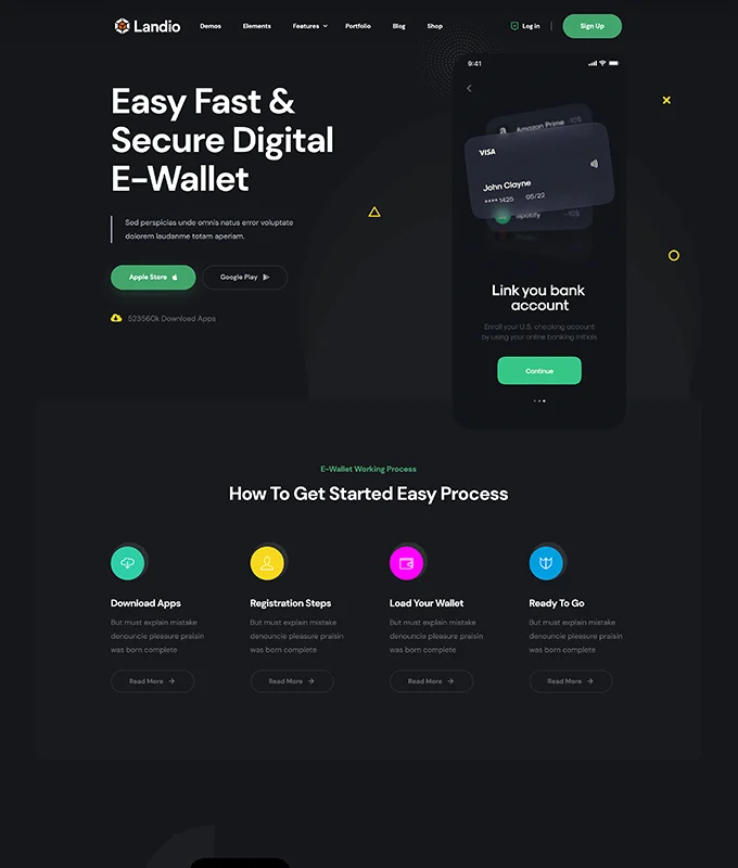 Dark Landing Page