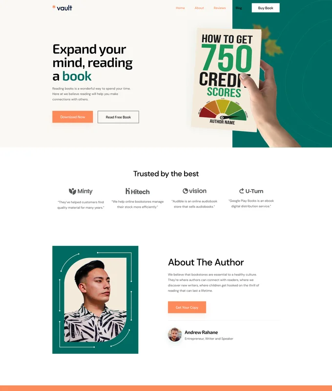 Book Landing Page